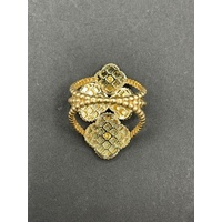 Ladies 18ct Yellow Gold 4 Clover Ring