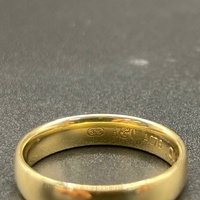 Mens 9ct Yellow Gold Plain Wedding Band Ring