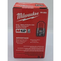 Milwaukee M12 Redlithium-Ion 2.0Ah Compact Battery Pack M12B2