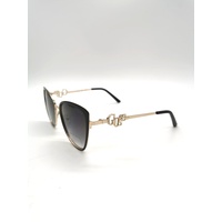 Guess GF6141 01B Cat Eye Sunglasses Black Frame Gradient Lenses 56-17-140