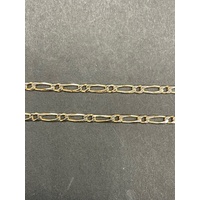 Unisex 9ct Yellow Gold Figaro Link Necklace