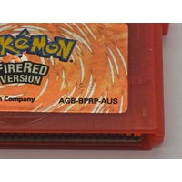 Authentic Pokémon Fire Red Version Game Boy Advance Video Game Cartridge