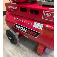 IRONAIR FB1750PET Honda GX160 4KW 5.5HP 50L 289L/Min Petrol Belt Compressor