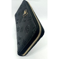 Guess Black Cresidia Large Zip Around Wallet PG934 with Tag