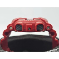 Casio G-Shock GA-100B Analog Digital Resin Strap Mens Red Watch 200m WR