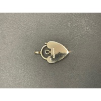 Ladies 9ct Yellow Gold Love Heart Locket Pendant