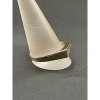 Mens 9ct Yellow Gold Signet Diamond Ring