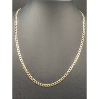 Unisex 9ct Yellow Gold Curb Link Necklace