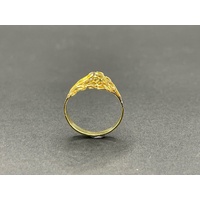 Ladies 18ct Yellow Gold Pattern Ring