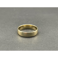 Unisex 9ct Yellow Gold Plain Band Ring