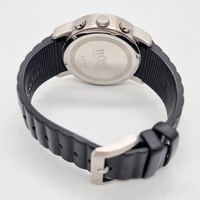 Hugo Boss Mens Chronograph Watch HB.141.1.14.2372 Black Rubber Strap 42mm