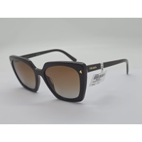 Prada PR 23ZS 11J6E1 54-18 Shiny Brown Gradient Butterfly Sunglasses
