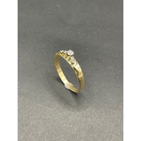 Ladies 18ct Yellow Gold Diamond Enhancer Ring