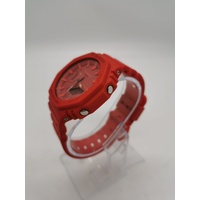 Casio G-Shock GA2100-4A Carbon Core Red Analog Digital Watch Shock Resistant