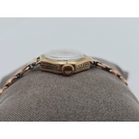 1930s Rolex Ladies Prima Watch 9ct Solid Gold Case Vintage Art Deco Timepiece