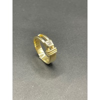 Mens 18ct Yellow Gold Diamond Ring