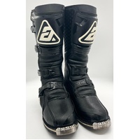 Answer AR1 Mens MX Offroad Boots Black Size 12 Durable Racing Gear