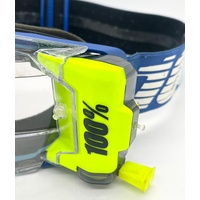 100% Armega Forecast MX Goggles Roll Off System Ultra HD Lens Motocross