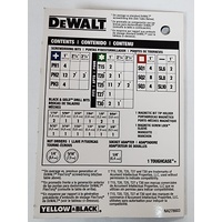 DeWalt DWANGFT100SET 100pc FlexTorq Impact Driver Drill Bit Set Kit