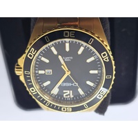 Chisel Mens Watch 5829026 Gold Black Classic Quartz Stainless Steel 100m WR