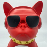 Bulldog Wireless Bluetooth Speaker Portable Red Dog Stereo