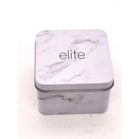 Elite Ladies Gold Tone Stone Set Analog Watch 5080035 with Tin Case
