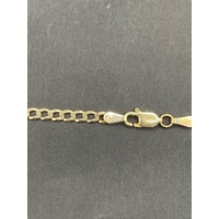 Unisex 10ct Yellow Gold Curb Link Necklace