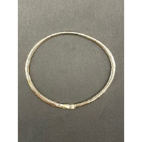 Ladies 14ct Yellow Gold Pandora Infinite Diamond Bangle