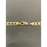 Unisex 9ct Yellow Gold Curb Link Necklace