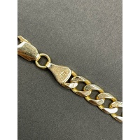 Mens 9ct Yellow Gold Curb Link Necklace