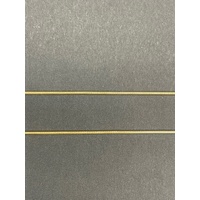 Ladies 18ct Yellow Gold Snake Link Necklace