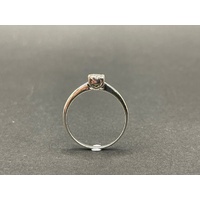 Ladies 14ct White Gold Diamond Ring