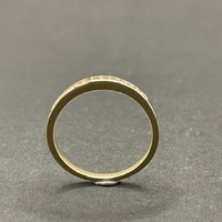 Ladies 10ct Yellow Gold Diamond Band Ring
