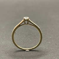 Ladies 10ct Yellow Gold Diamond Ring