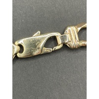 Mens 9ct Yellow Gold Curb Link Necklace