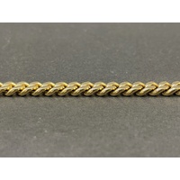 Mens 18ct Yellow Gold Curb Link Bracelet