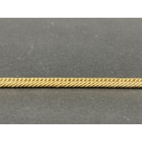 Unisex 18ct Yellow Gold Tight Curb Bracelet