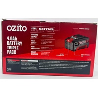 Ozito XPXC PXBP-340 Triple Pack 18V 4.0Ah Battery Pack High Capacity