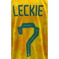 Nike Dri-Fit Socceroos 2022 Home Jersey No.7 Leckie Australia Football