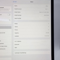 Apple iPad Air 13 Inch M2 WiFi 128GB Space Grey MV273X/A iPadOS 18.1.1