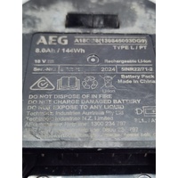 AEG A18DPC 18V Dual Charger with 5.0Ah and 8.0Ah Batteries Fast Charge
