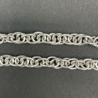Ladies 925 Sterling Silver Byzantine Link Bracelet