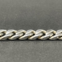Mens 925 Sterling Silver Curb Link Bracelet