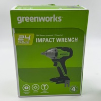 Greenworks 24V Brushless Impact Wrench Kit 2.0Ah Battery and Charger