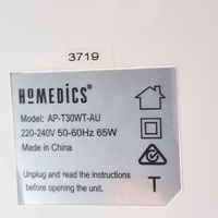 Homedics TotalClean 5-in-1 Medium Tower Air Purifier True HEPA Filter