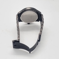 Armani Exchange Three Hand Date Black Stainless Steel Watch AX7101 and Bracelet