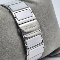 Bering Womens Ceramic Chronograph Quartz Silver White Watch 11438-754