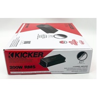 Kicker KEY200.4 4 Channel Smart Amplifier 200W RMS Auto EQ Car Audio