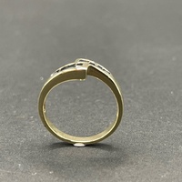 Ladies 9ct Yellow Gold Blue Gemstone Ring