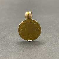 Unisex 22ct Yellow Gold Half Sovereign Coin Pendant